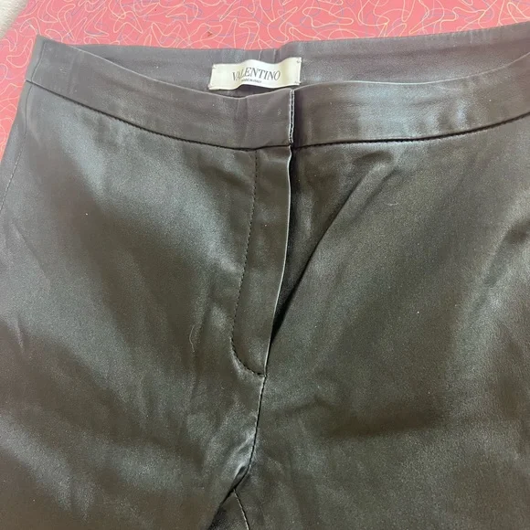 Valentino Low Rise Leather Pants Size 6 - Never Worn